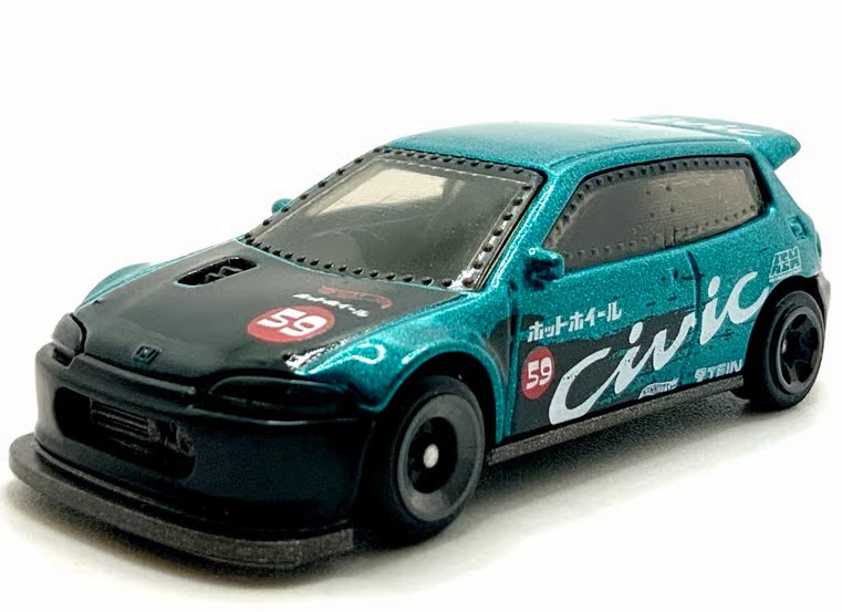 Hot Wheels 2026 #159/250, Honda Civic Custom, NEW/LOOSE, green