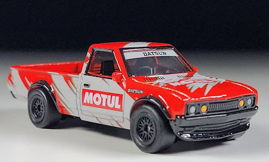 Hot Wheels 2023 Premium Vintage Oil 5/5 Datsun 620, NEW/LOOSE, red