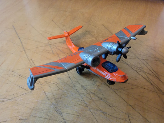 Matchbox Sky Busters Fire Brigade Prop Plane, missing one propeller
