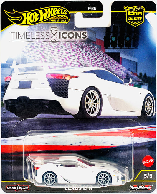 Hot Wheels 2025 Premium Timeless Icons 5/5, Lexus LGA, white