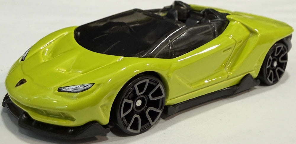 Hot Wheels 2026 #002/250 '16 Lamborghini Centenario Roadster, NEW/LOOSE, lime green