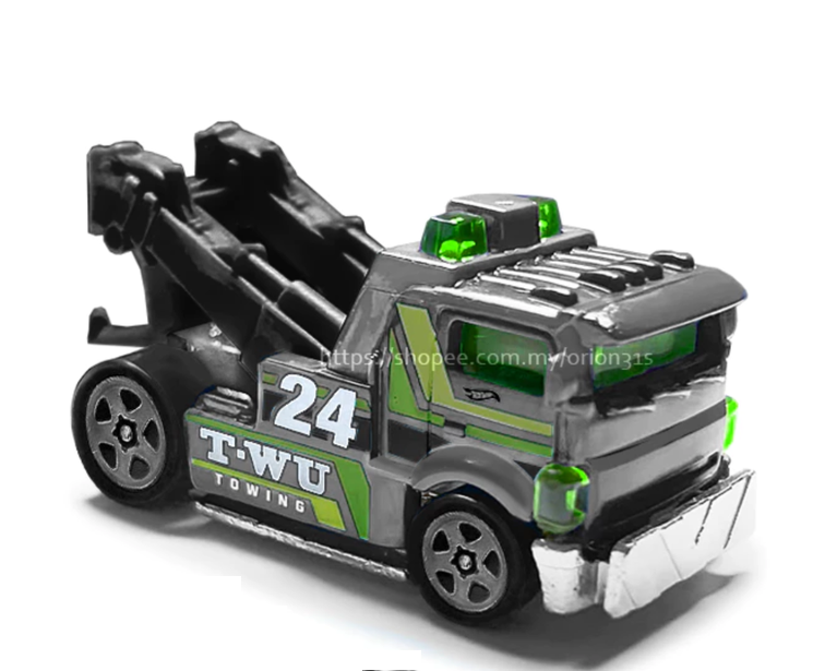 Hot Wheels 2024 #135/250 Heavy Hitcher, NEW/LOOSE, gray/green