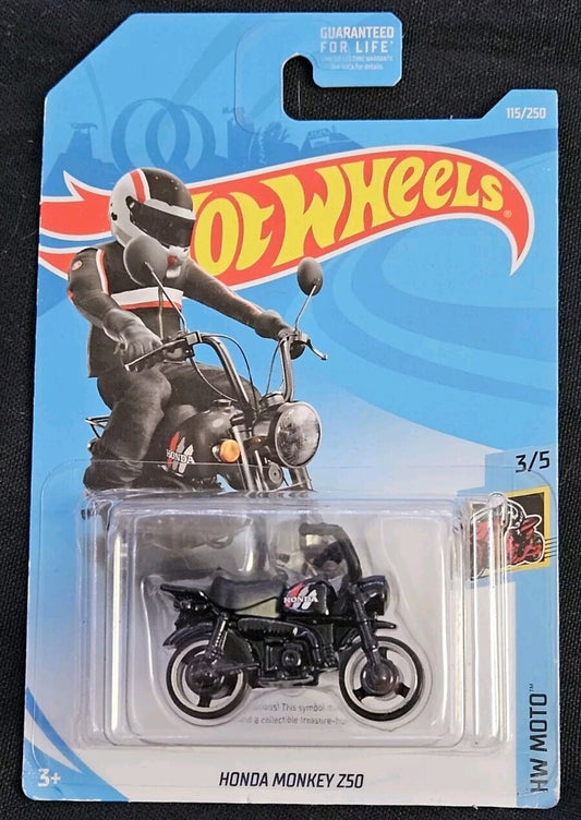 Hot Wheels 2019 #115/250 Honda Monkey Z50, TREASURE HUNT, black