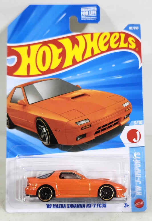 Hot Wheels 2026 #112/250, '89 Mazda Savanna RX-7 FC3S, orange