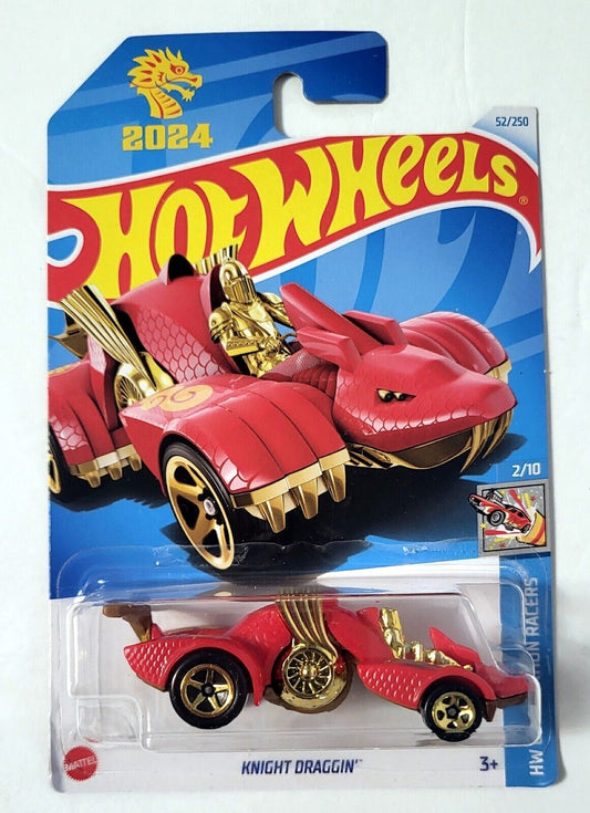 Hot Wheels 2024 #052/250 Knight Draggin', red