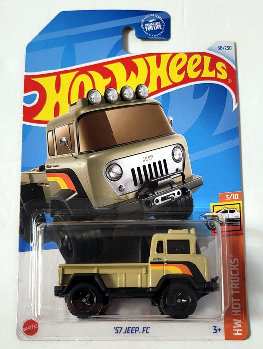 Hot Wheels 2024 #068/250 '57 Jeep FC, tan