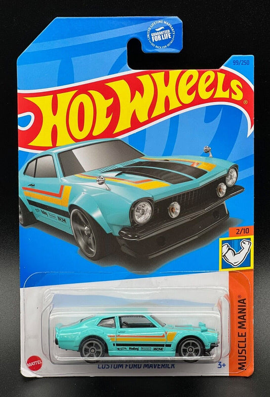 Hot Wheels 2023 #099/250 Custom Ford Maverick, turquoise