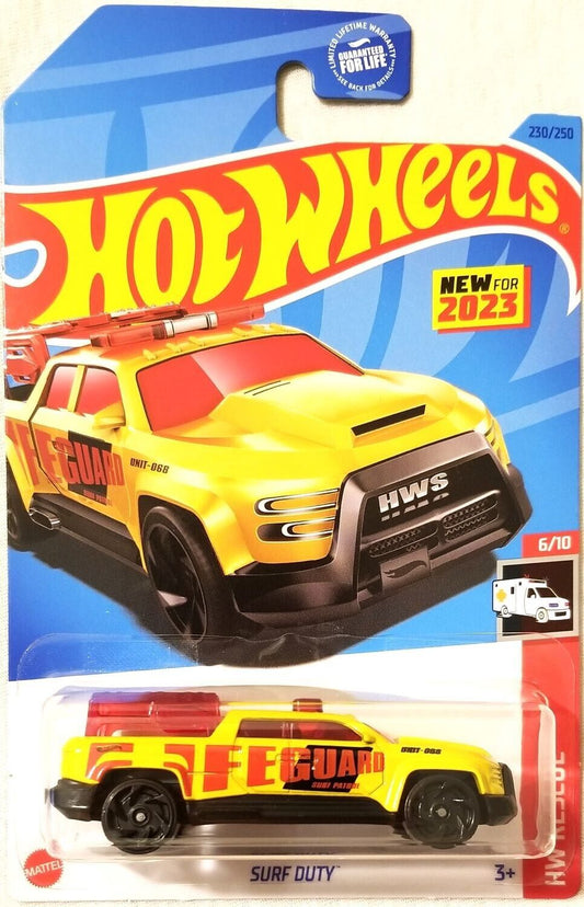 Hot Wheels 2023 #230/250 Surf Duty, yellow