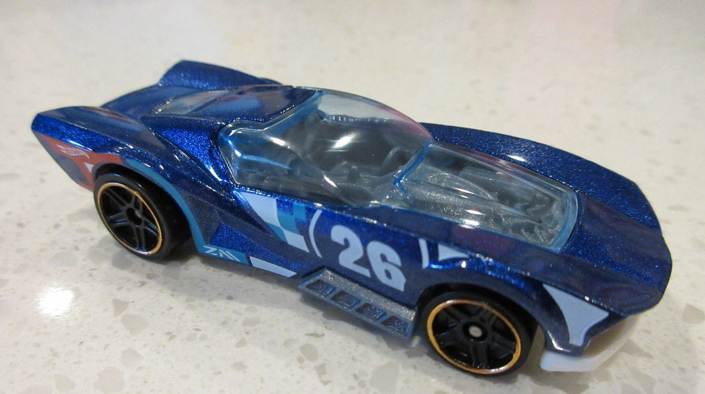 Hot Wheels 2026 #202/250, Street Shaker, NEW/LOOSE, metalflake midnight blue
