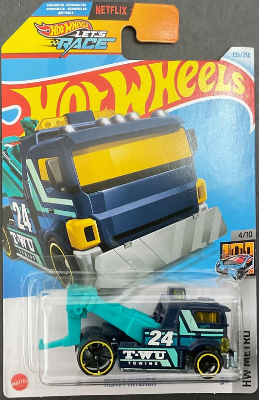 Hot Wheels 2024 #135/250 Heavy Hitcher, dark blue