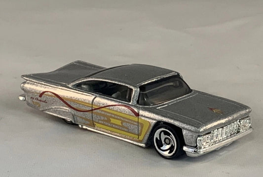 Hot Wheels 2000 #116 '59 Chevy Impala, NEW/LOOSE, metallic silver