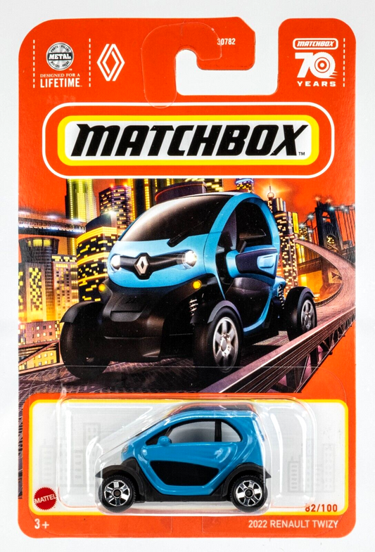 Matchbox 2023 #082/100 2022 Renault Twizy, lagoon blue