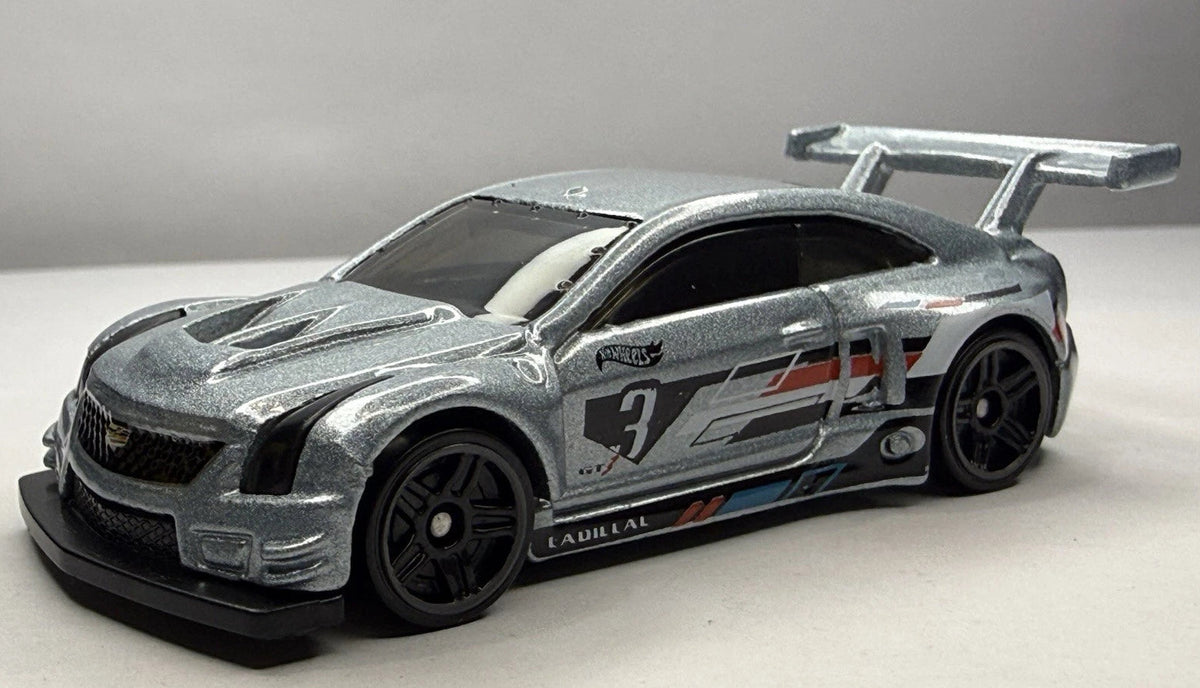 Hot Wheels 2026 #090/250, '16 Cadillac ATS-V R, NEW/LOOSE, metalflake gunmetal blue