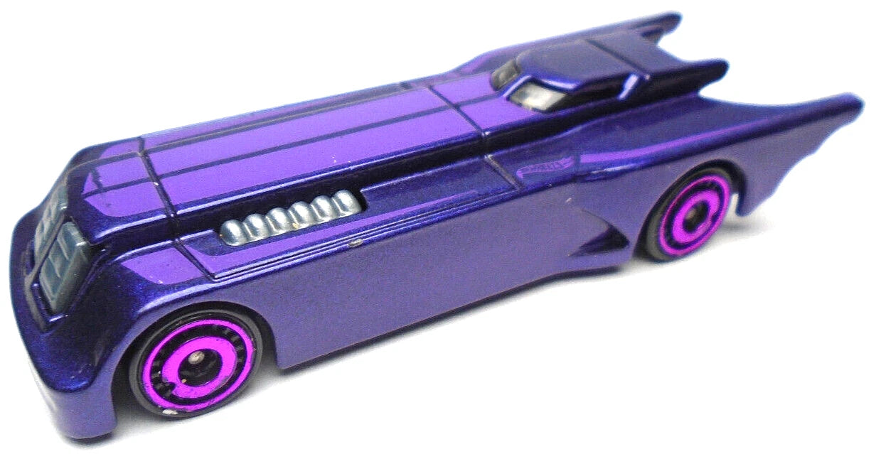 Hot Wheels 2023 #169/250, Batman: The Animated Series Batmobile, NEW/LOOSE, royal purple