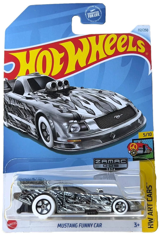 Hot Wheels 2024 #112/250 Mustang Funny Car, ZAMAC