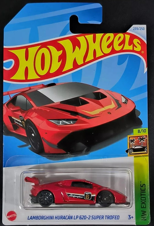 Hot Wheels 2024 #239/250 Lamborghini Huracan LP 620-2 Super Trofeo, red