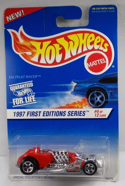 Hot Wheels 1997 First Editions #4/12 Saltflat Racer, red