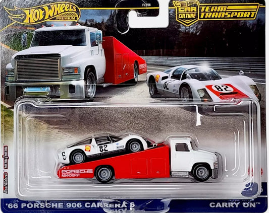 Hot Wheels Car Culture Team Transport #66 ‘66 Porsche 906 Carrera & Carry On