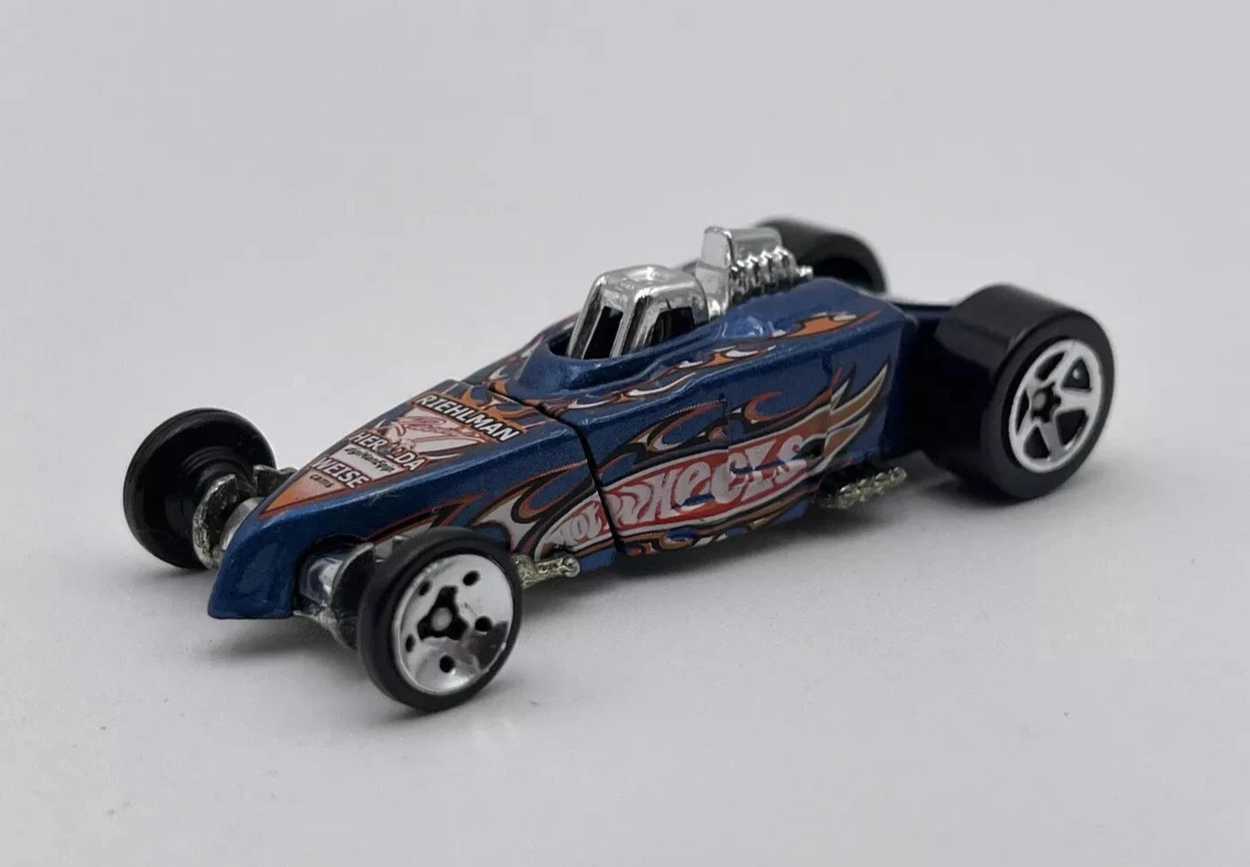 Hot Wheels 2003 First Editions #22/43 Tire Fryer, NEW/LOOSE, blue