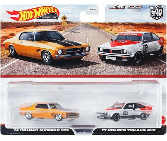 Hot Wheels Premium 2-pack '73 Holden Monaro GTS & ‘77 Holden Torana A9X