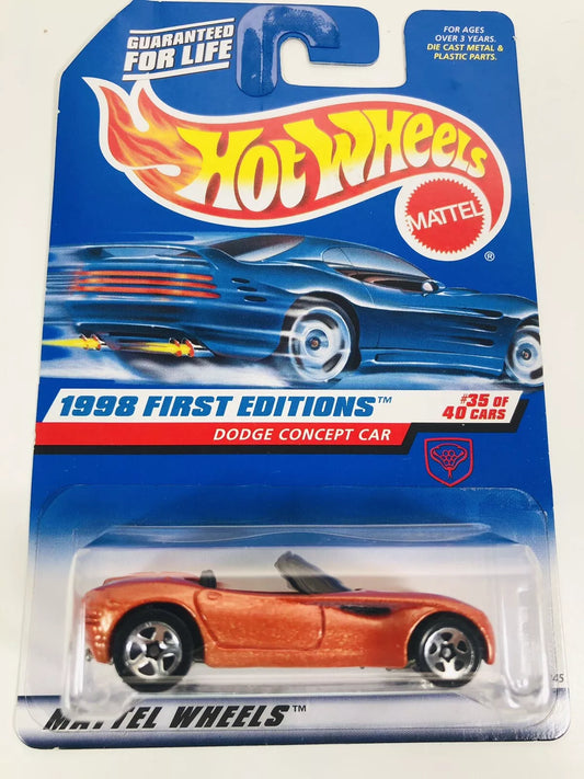 Hot Wheels 1998 First Editions #35/40 Dodge Concept Car, orange