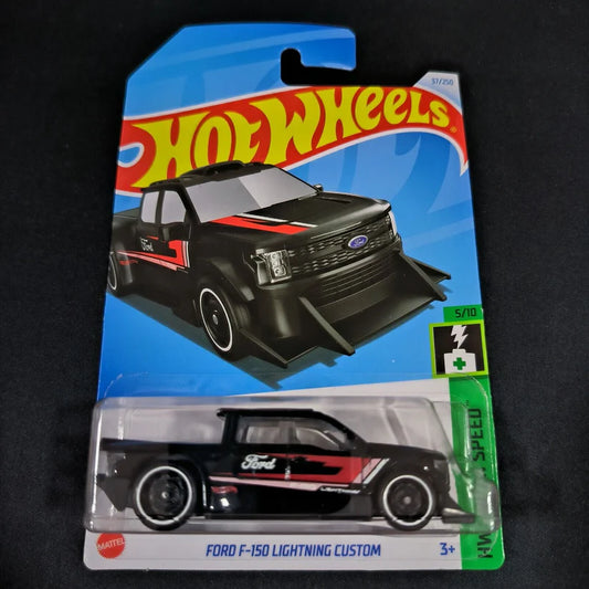 Hot Wheels 2024 #037/250 Ford F-150 Lightning Custom, black