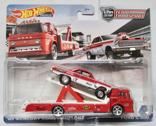 Hot Wheels Car Culture Team Transport #28 '65 Mercury Comet Cyclone & Ford C-800