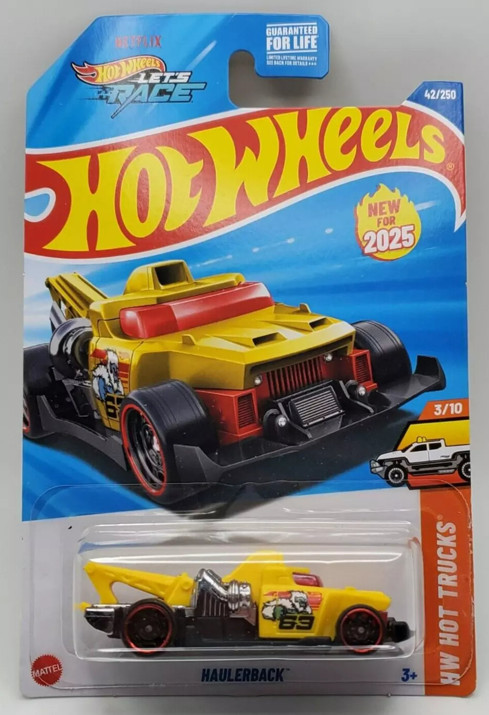 Hot Wheels 2025 #42/250 Haulerback, yellow