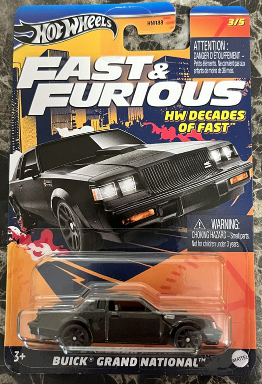 Hot Wheels 2024 Silver Label Fast & Furious HW Decades of Fast 3/5 Buick Grand National