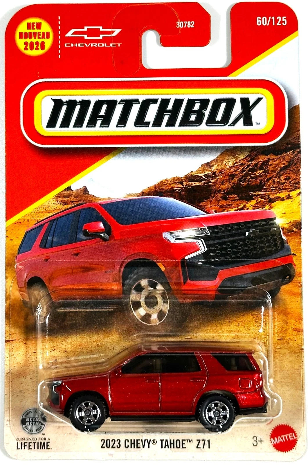 Matchbox 2026 #060/125, 2023 Chevy Tahoe Z71, red