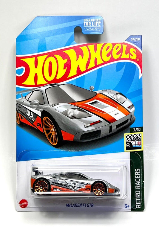 Hot Wheels 2022 #068/250 McLaren F1 GTR, multiple color options