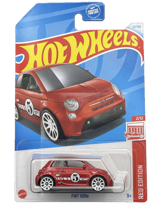 Hot Wheels 2024 #022/250 Fiat 500e, RED EDITION, red