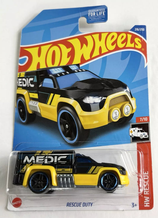 Hot Wheels 2022 #216/250 Rescue Duty, black
