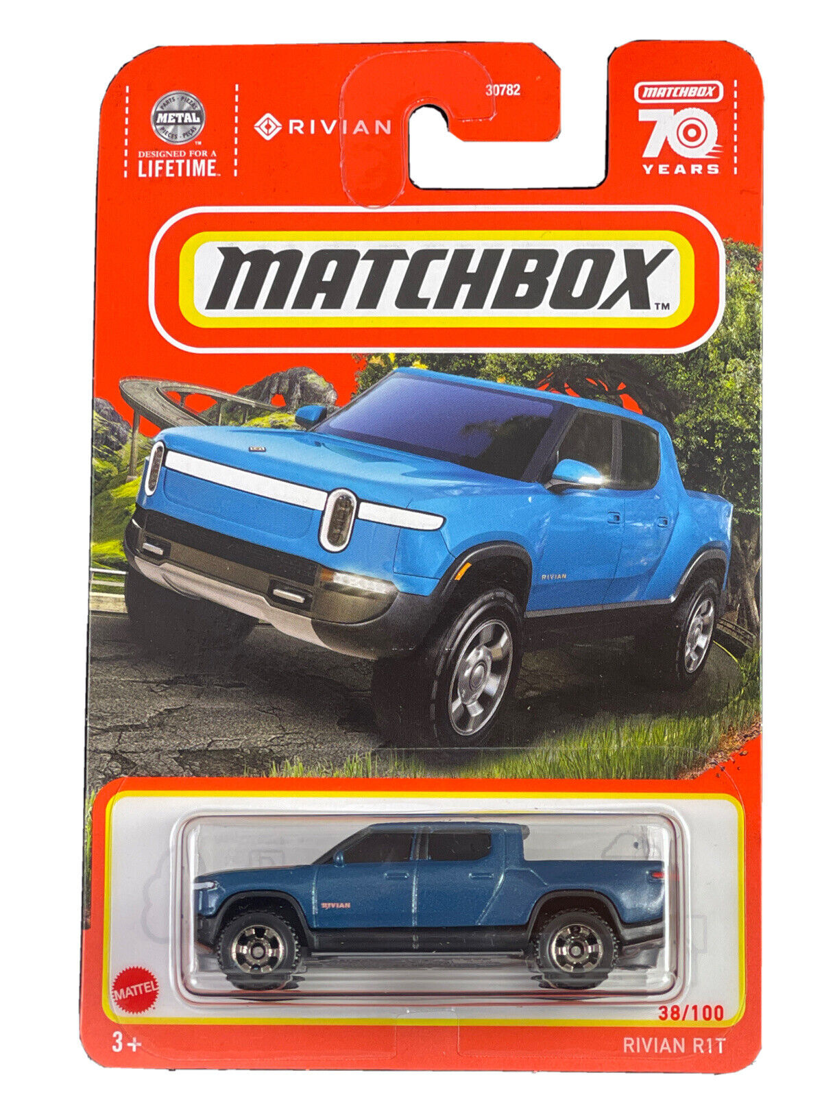 Matchbox 2023 #038/100 Rivian R1T, blue