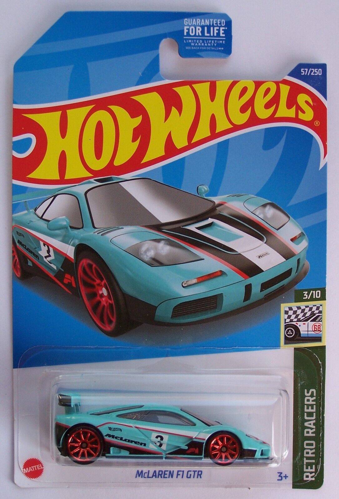 Hot Wheels 2022 #068/250 McLaren F1 GTR, multiple color options