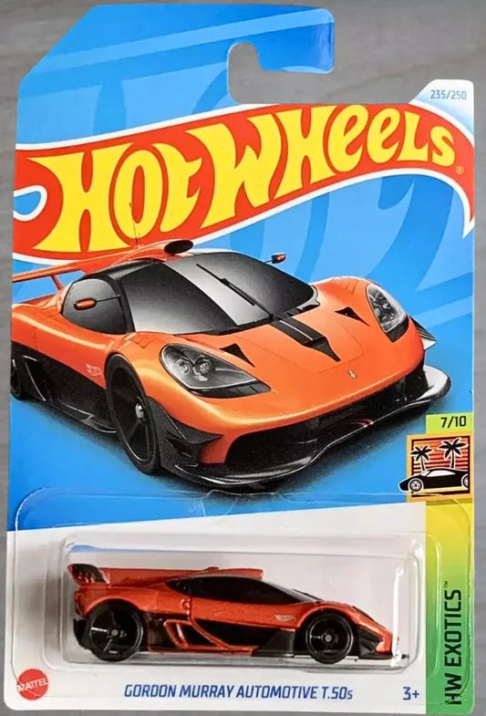 Hot Wheels 2024 #235/250 Gordon Murray Automotive T.50s, orange