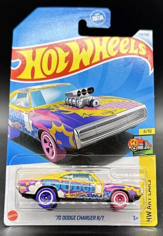 Hot Wheels 2024 #108/250 '70 Dodge Charger R/T, yellow
