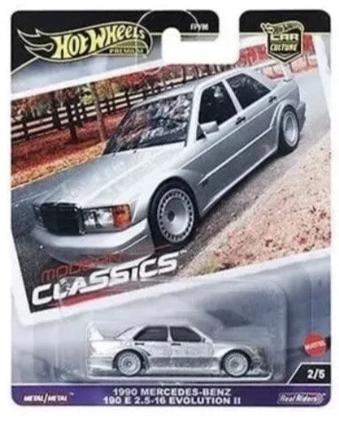Hot Wheels 2024 Modern Classics E Mix 2/5 1990 Mercedes-Benz 190E 2.5-16 Evo II