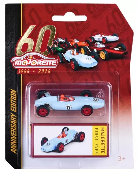 Majorette 60th Anniversary "First Ever" Race Car, light blue