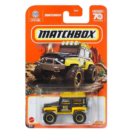 Matchbox 2023 #065/100 Dune Dog, black/yellow