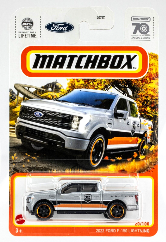 Matchbox 2023 #020/100 2022 Ford F-150 Lightning, silver