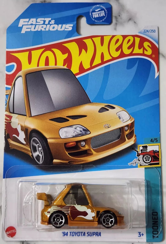 Hot Wheels 2024 #224/250 '94 Toyota Supra, burnt orange