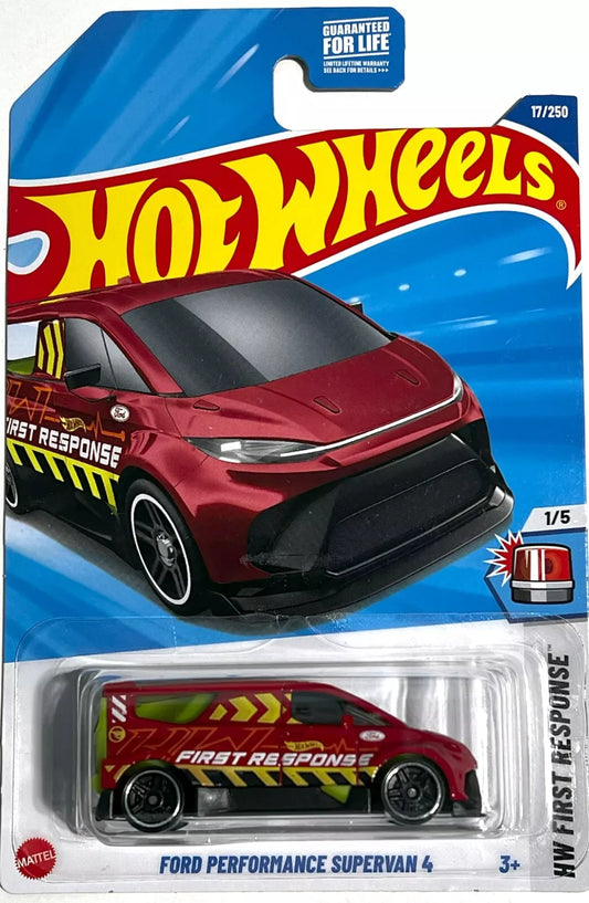 Hot Wheels 2025 #017/250 Ford Performance Supervan 4, TREASURE HUNT, red