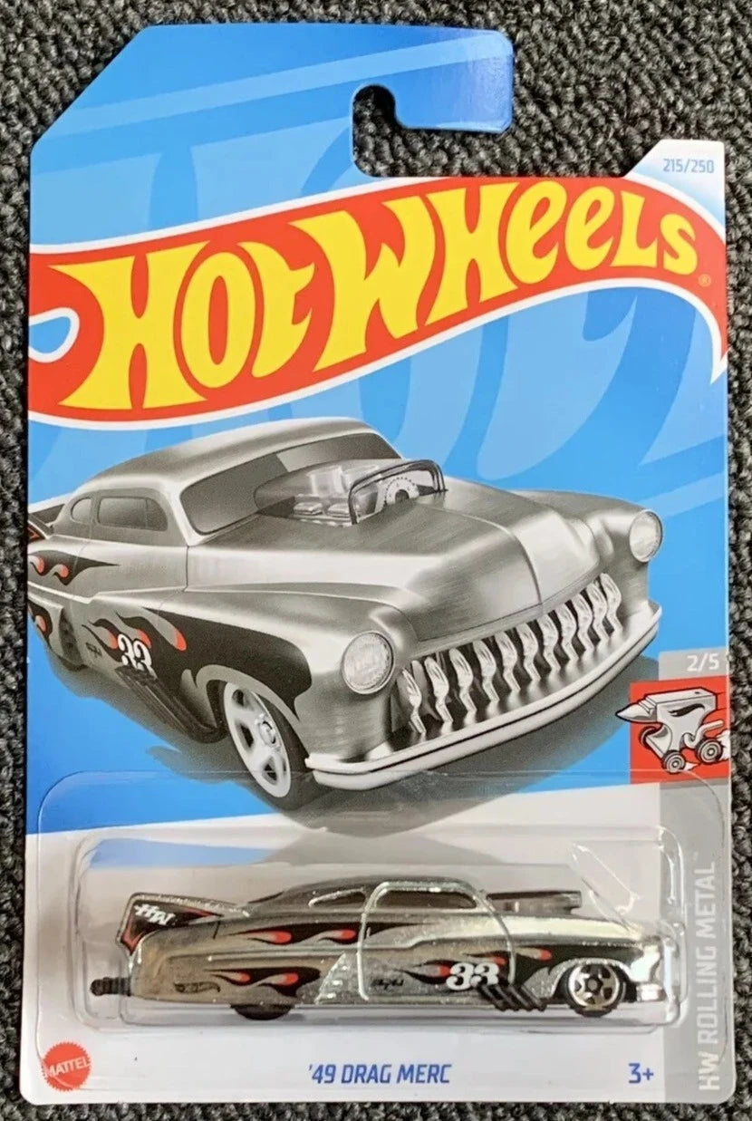 Hot Wheels 2024 #215/250 '49 Drag Merc, silver