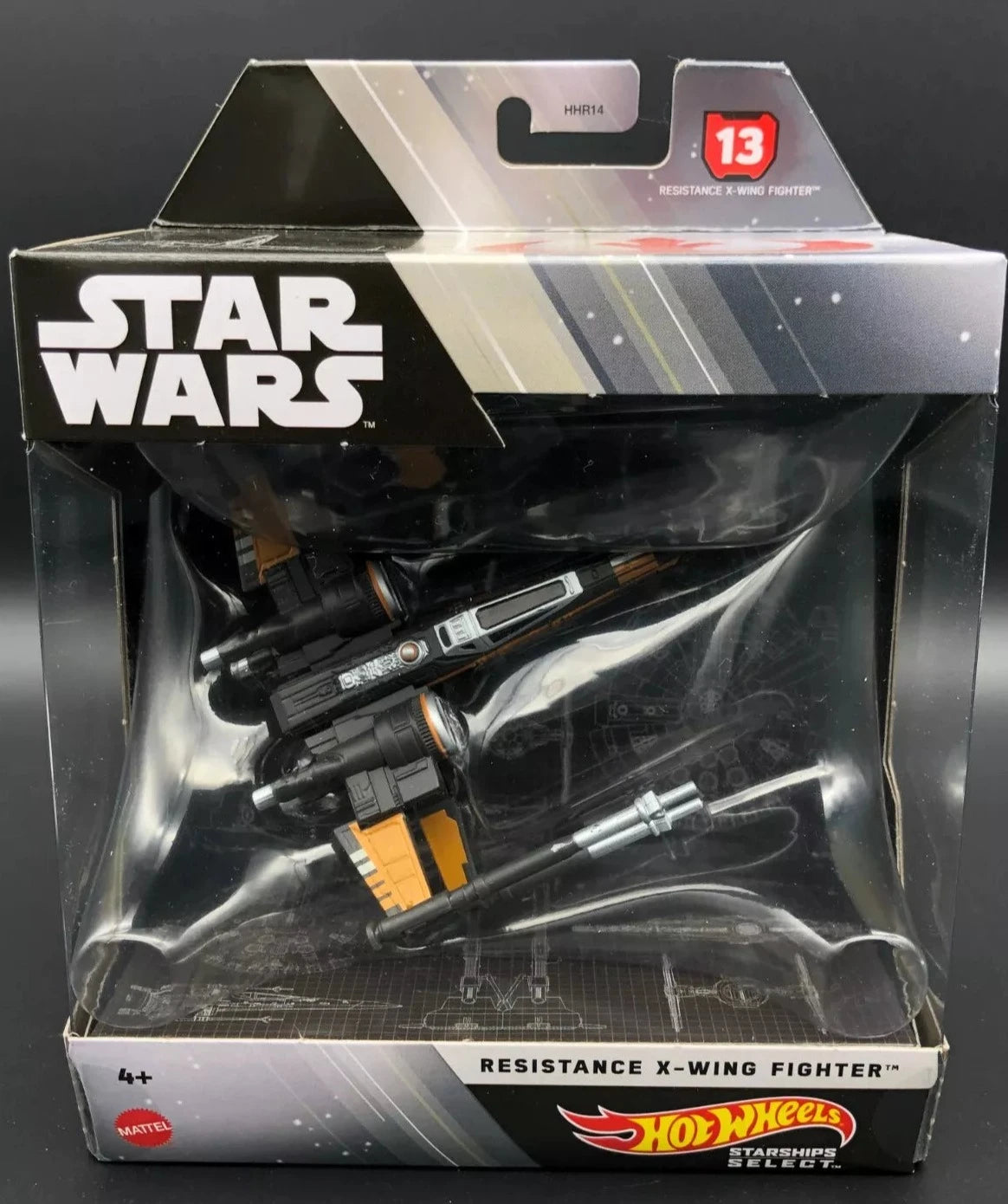 Hot Wheels Star Wars Starships Select #13 Resistance X-Wing Fighter