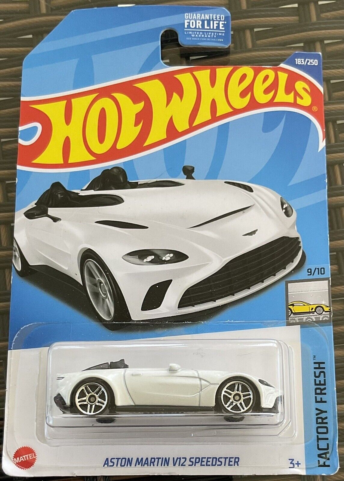 Hot Wheels 2022 #183/250 Aston Martin V12 Speedster, white