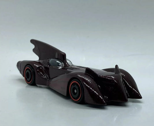 Hot Wheels 2023 #137/250 (The Brave and the Bold) Batmobile, NEW/LOOSE, metalflake dark maroon