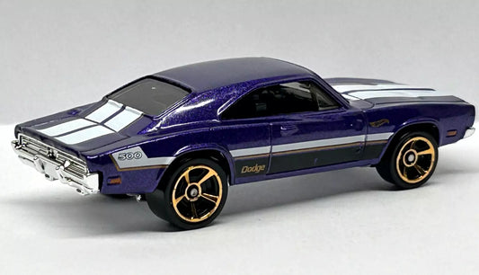 Hot Wheels 2023 #240/250 '69 Dodge Charger 500, NEW/LOOSE, metalflake purple