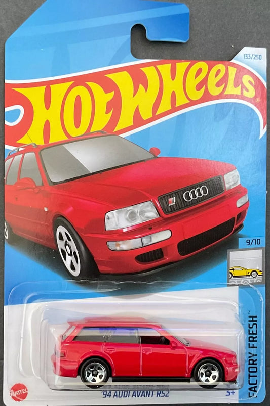 Hot Wheels 2024 #133/250 '94 Audi Avant RS2, red