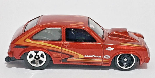 Hot Wheels 2023 #197/250 '76 Chevy Chevette, NEW/LOOSE, metalflake red